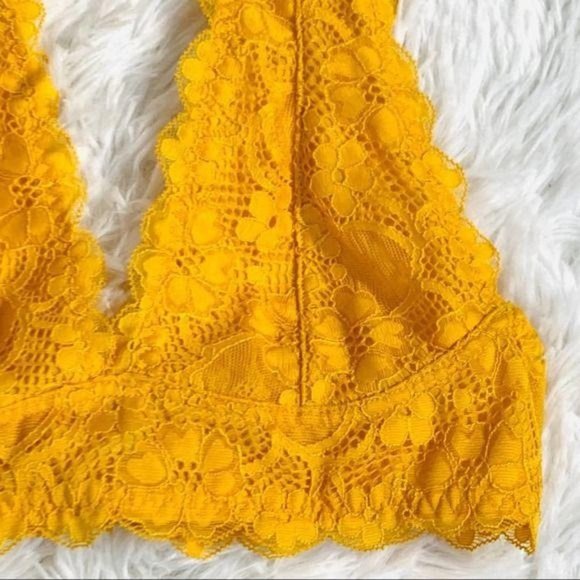 Free People Galloon Lace Halter Bralette Size XS - Picture 4 of 9